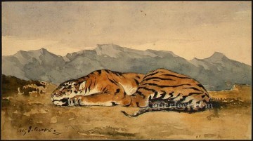 tigre 1830 Eugène Delacroix Pinturas al óleo